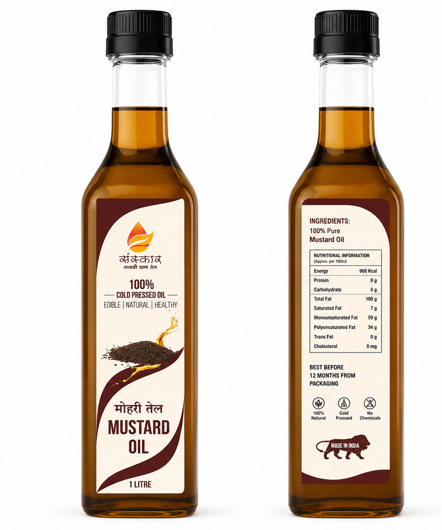 Mustered Oil Lakdi Ghana Sanskar 1Ltr/200ML