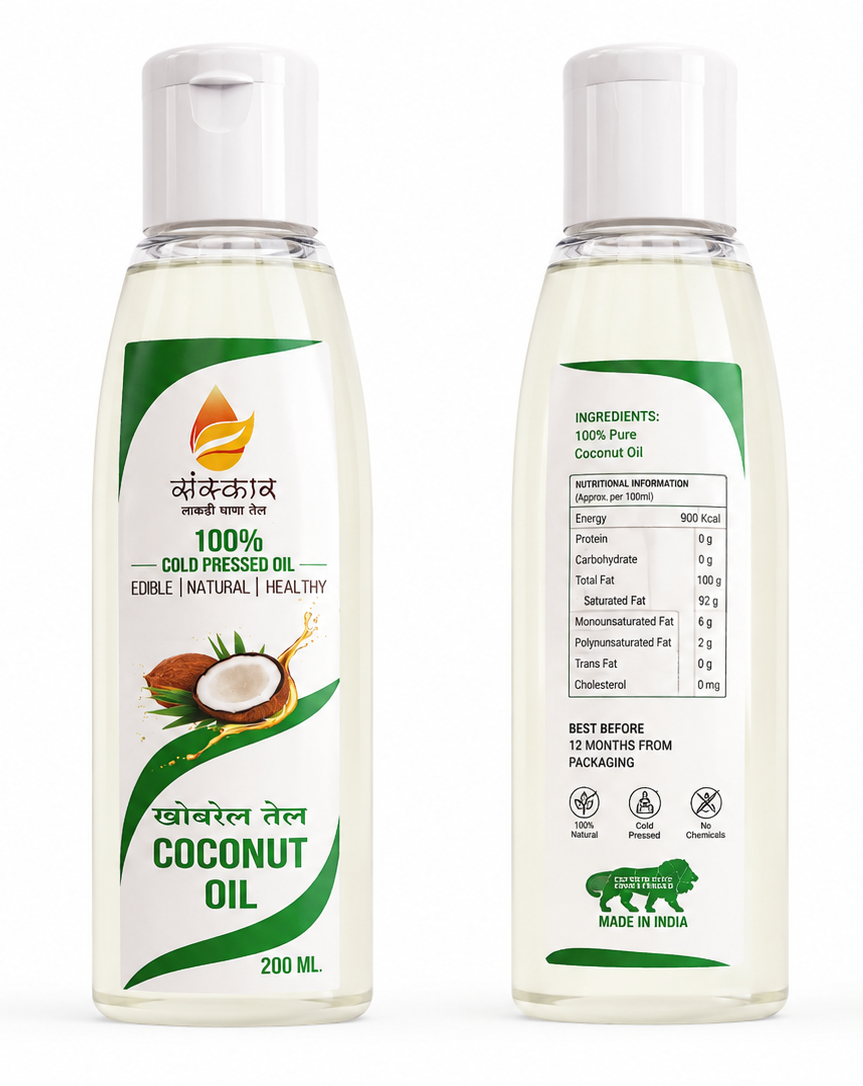 Coconut oil Lakdi Ghana Sanskar 200ML