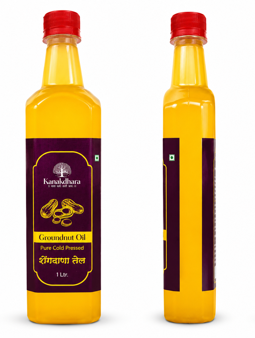 GROUNDNUT OIL COLD PRESSED KANAKDHARA 1Ltr